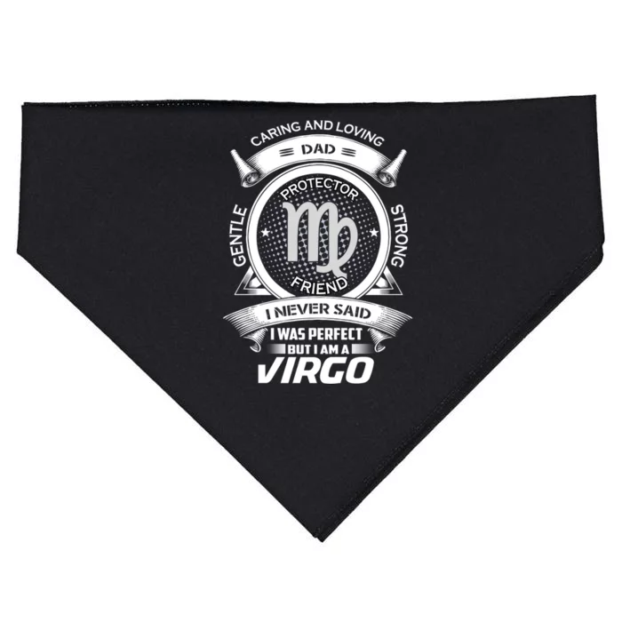 Funny Virgo Zodiac Dad Gift USA-Made Doggie Bandana