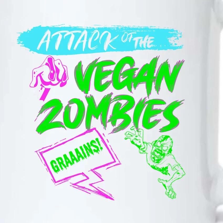 Funny Vegan Zombies Vegetarian Vegan Day Vegetables Gift Black Color Changing Mug