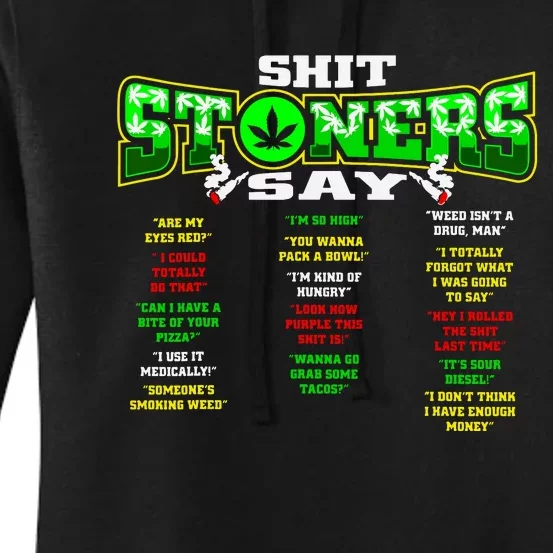 Funny Weed 420 Pot Smoker Stoner Humor Cannabis Gift Women's Pullover Hoodie