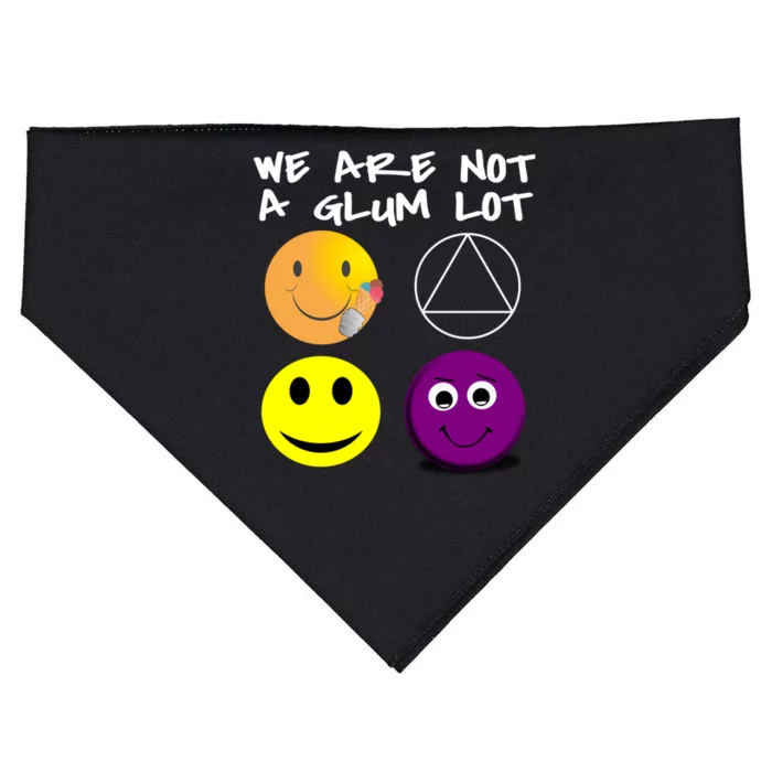 Funny We Are Not A Glum Lot Alcoholics Anonymous Recovery Cool Gift USA-Made Doggie Bandana