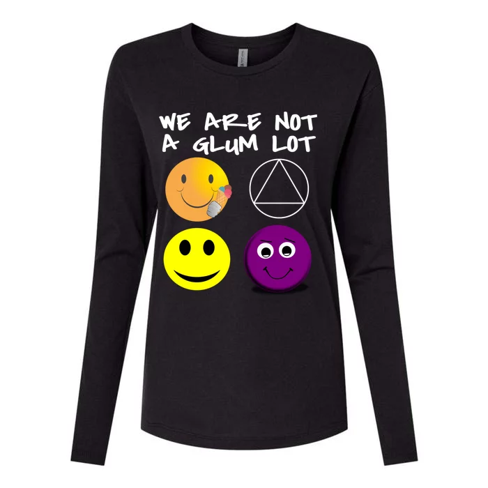 Funny We Are Not A Glum Lot Alcoholics Anonymous Recovery Cool Gift Womens Cotton Relaxed Long Sleeve T-Shirt