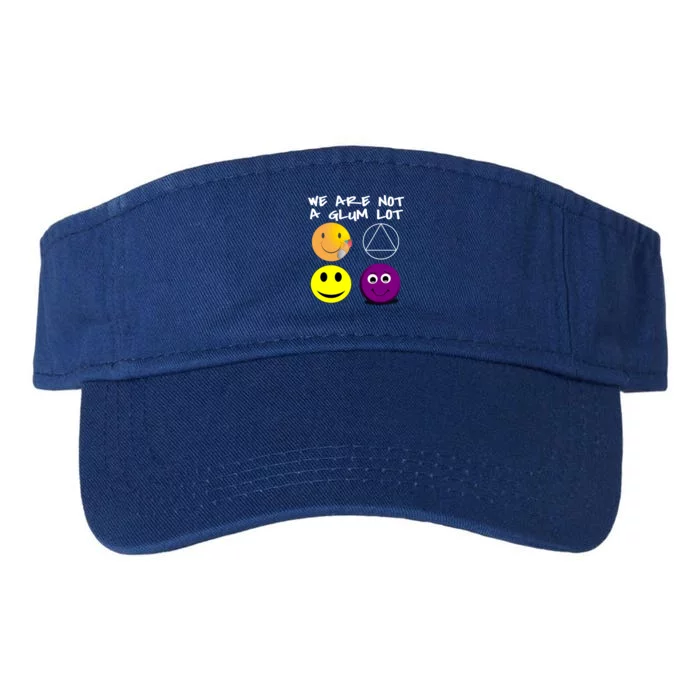 Funny We Are Not A Glum Lot Alcoholics Anonymous Recovery Cool Gift Valucap Bio-Washed Visor