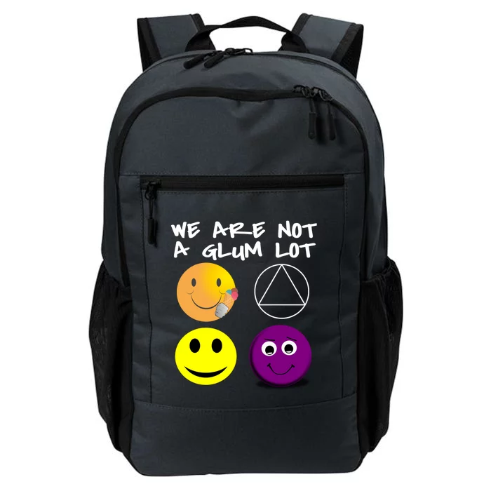 Funny We Are Not A Glum Lot Alcoholics Anonymous Recovery Cool Gift Daily Commute Backpack