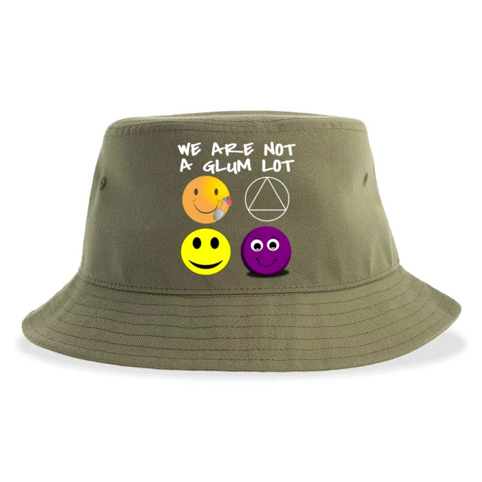 Funny We Are Not A Glum Lot Alcoholics Anonymous Recovery Cool Gift Sustainable Bucket Hat