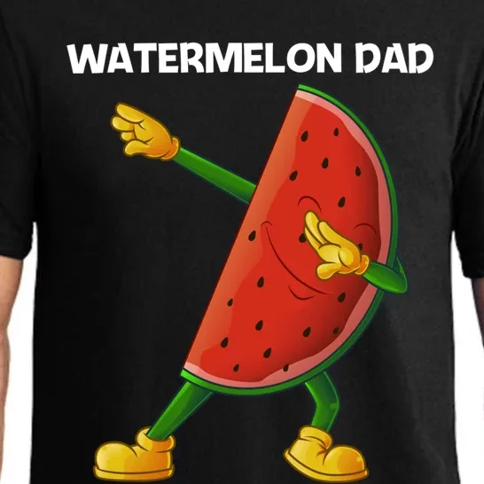 Funny Watermelon Art For Dad Father Melon Fruit Plant Lovers Gift Pajama Set