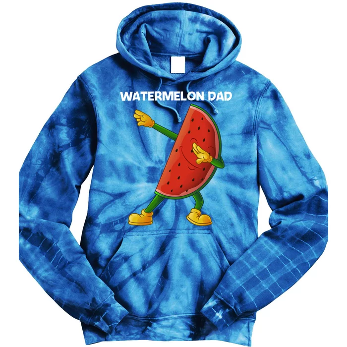 Funny Watermelon Art For Dad Father Melon Fruit Plant Lovers Gift Tie Dye Hoodie