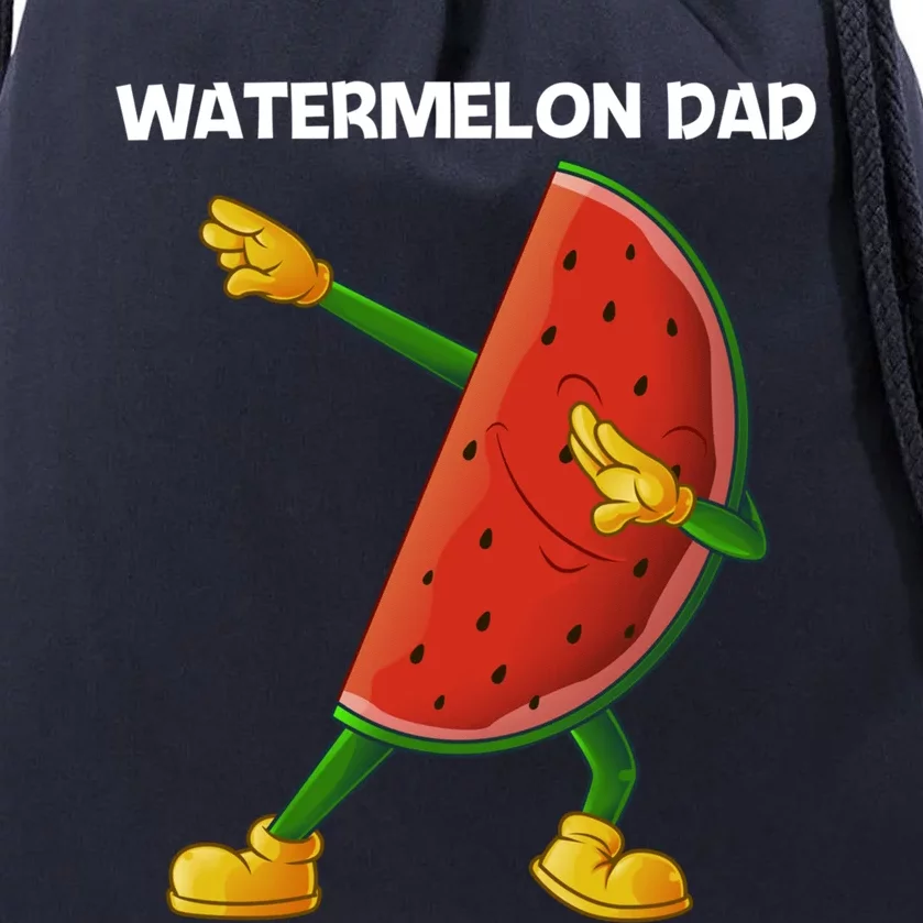 Funny Watermelon Art For Dad Father Melon Fruit Plant Lovers Gift Drawstring Bag