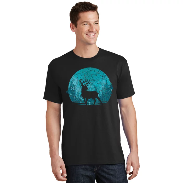 Forest Wildlife Animal Lover Deer Outdoors Trees Nature T-Shirt