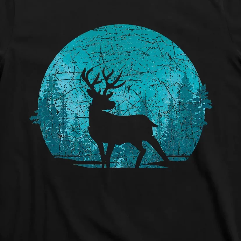 Forest Wildlife Animal Lover Deer Outdoors Trees Nature T-Shirt