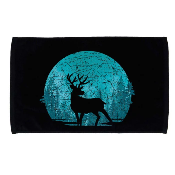 Forest Wildlife Animal Lover Deer Outdoors Trees Nature Microfiber Hand Towel