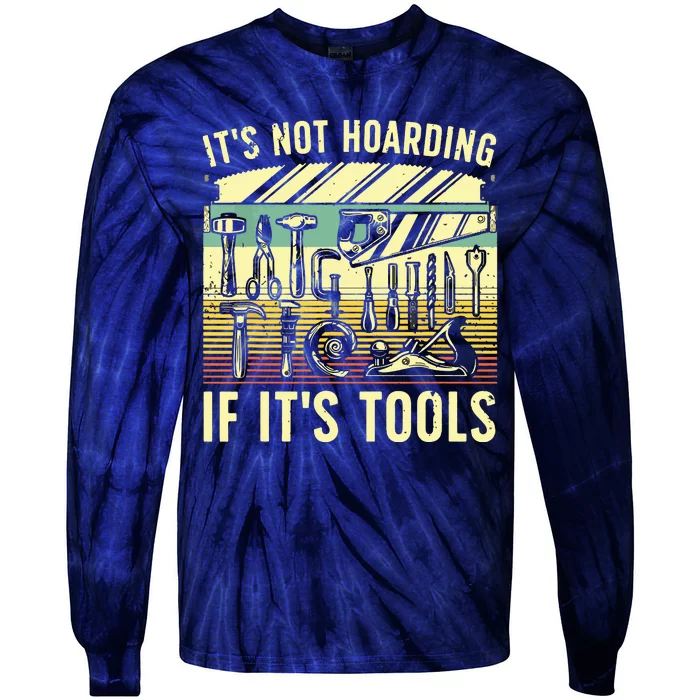 Funny Woodworker Art For Men Carpenter Wood Working Tools Tie-Dye Long Sleeve Shirt