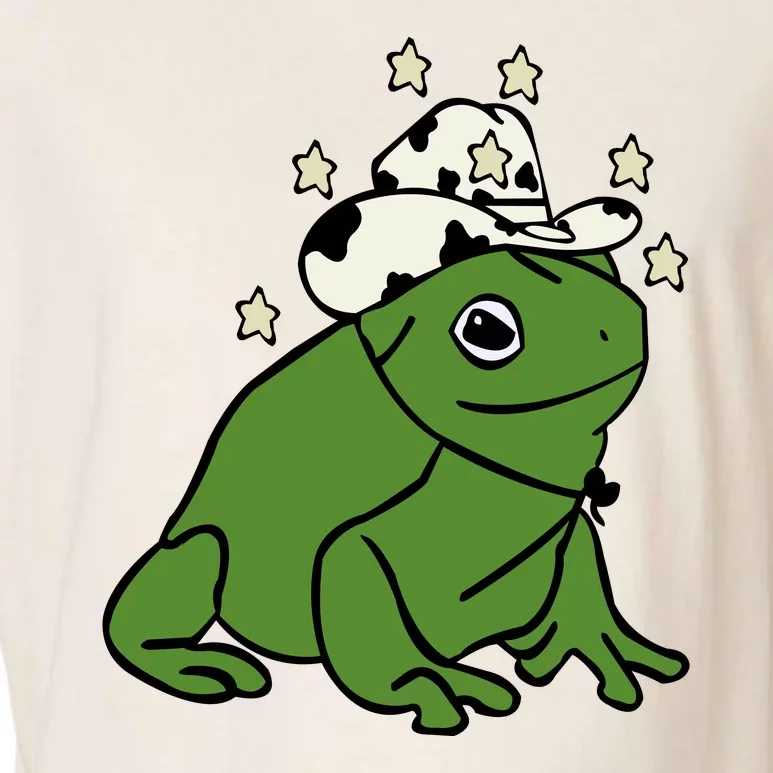 Frog With A Cowboy Hat Garment-Dyed Women's Muscle Tee