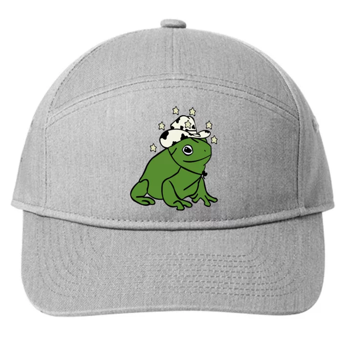 Frog With A Cowboy Hat 7-Panel Snapback Hat