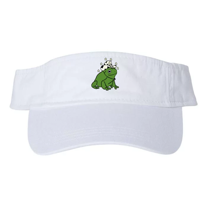 Frog With A Cowboy Hat Valucap Bio-Washed Visor