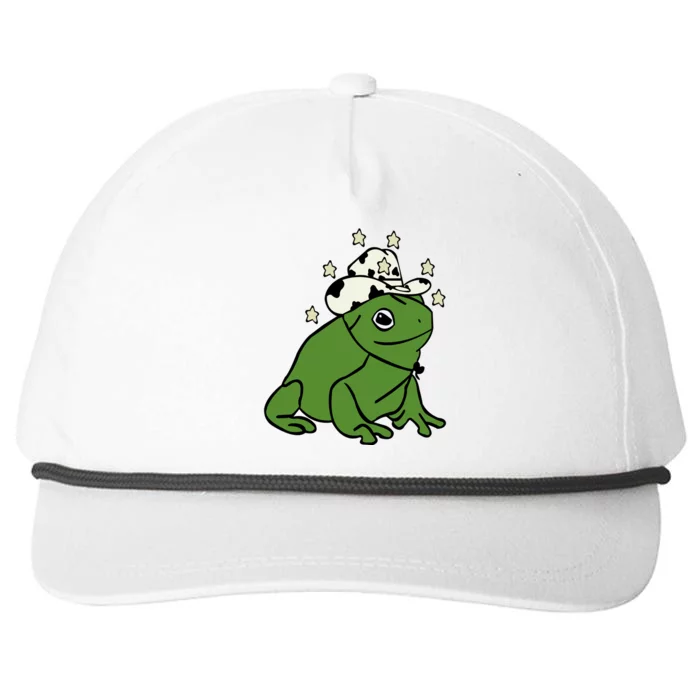 Frog With A Cowboy Hat Snapback Five-Panel Rope Hat