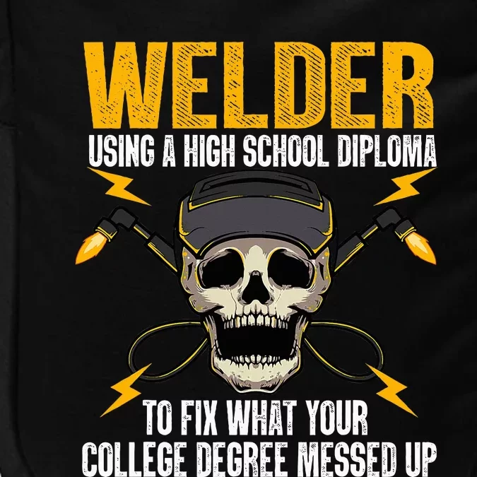 Funny Welder Art Steel Welding Migtig Welder Impact Tech Backpack