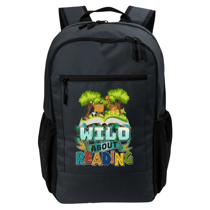 Funny Wild About Reading Book Lover Reading Fan Daily Commute Backpack