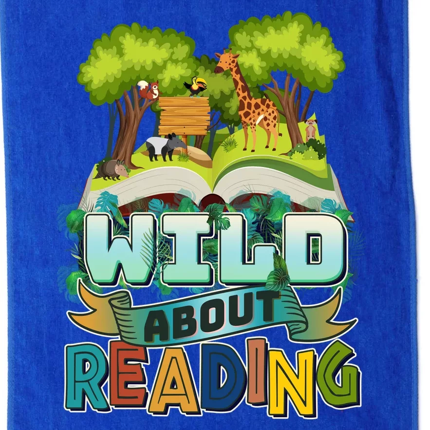 Funny Wild About Reading Book Lover Reading Fan Platinum Collection Golf Towel