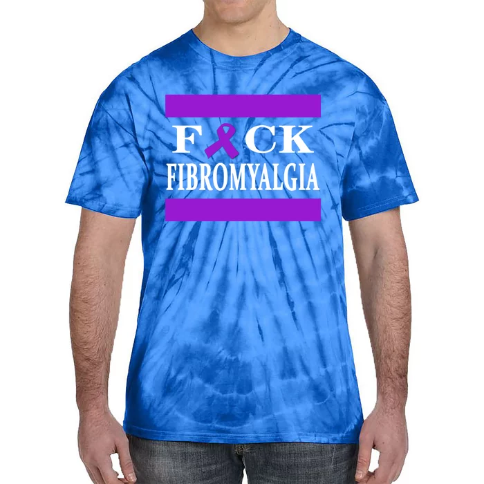 Fibromyalgia Warrior Awareness Purple Ribbon Gift Meaningful Gift Tie-Dye T-Shirt