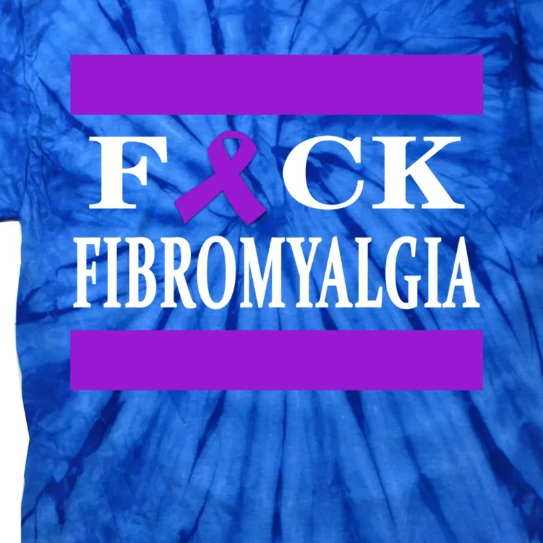 Fibromyalgia Warrior Awareness Purple Ribbon Gift Meaningful Gift Tie-Dye T-Shirt