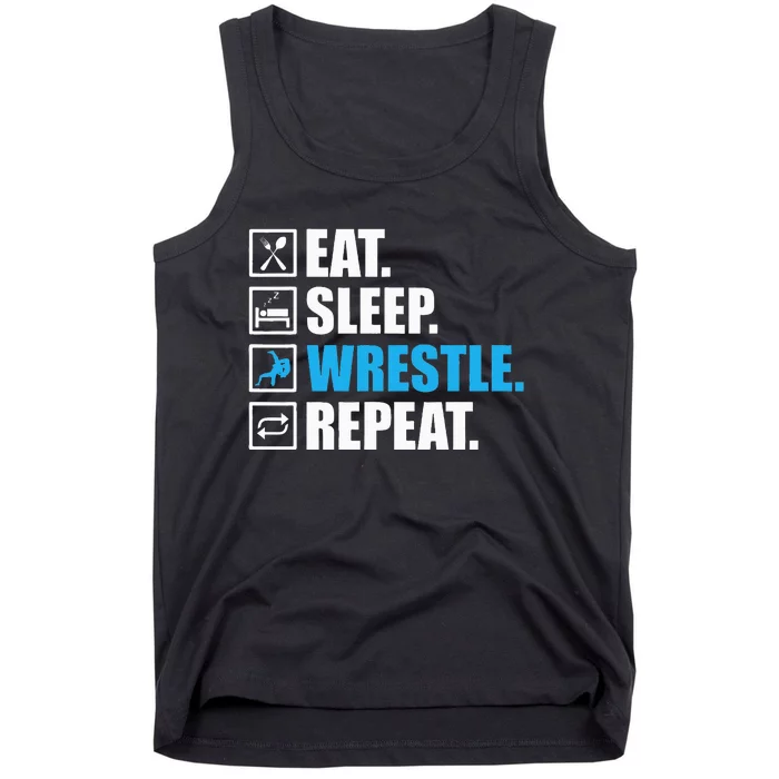 Funny Wrestling Art For Wrestle Athlete Wrestling Tank Top