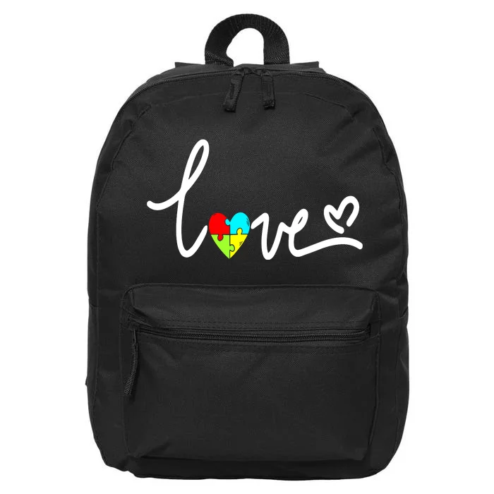 For Women Autism Awareness Plus Size 16 in Basic Backpack