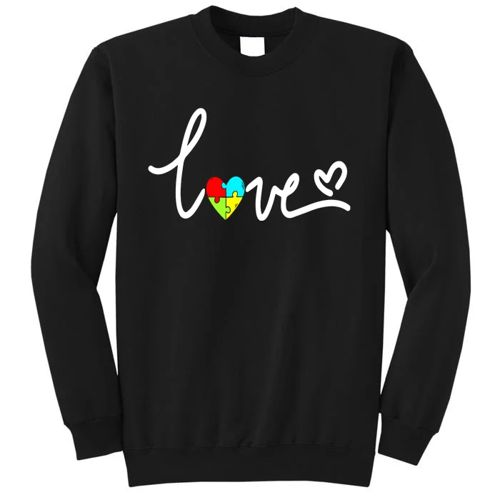 For Women Autism Awareness Plus Size Tall Sweatshirt