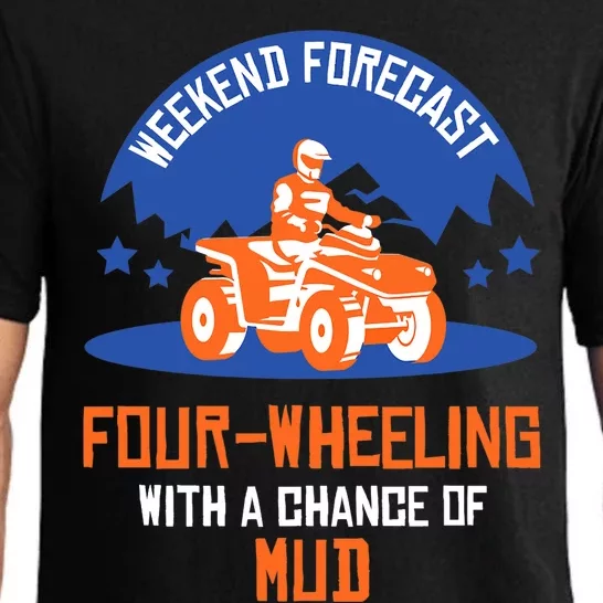 Four-Wheeling With A Chance Of Mud All Terrain Vehicle ATV Premium Pajama Set