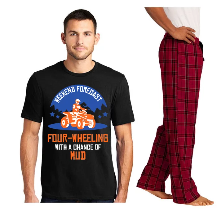 Four-Wheeling With A Chance Of Mud All Terrain Vehicle ATV Premium Pajama Set