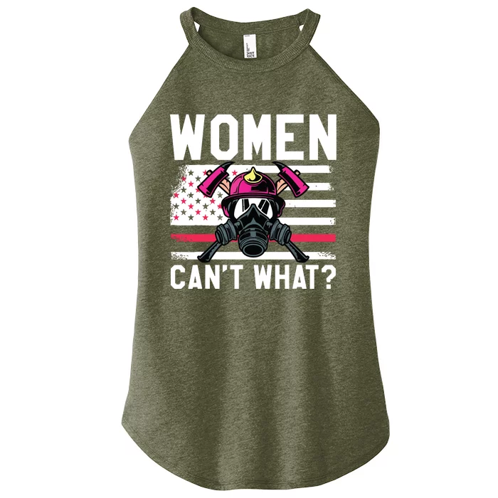 Firefighter Womens Apparel Women Cant What Firefighter Women’s Perfect Tri Rocker Tank