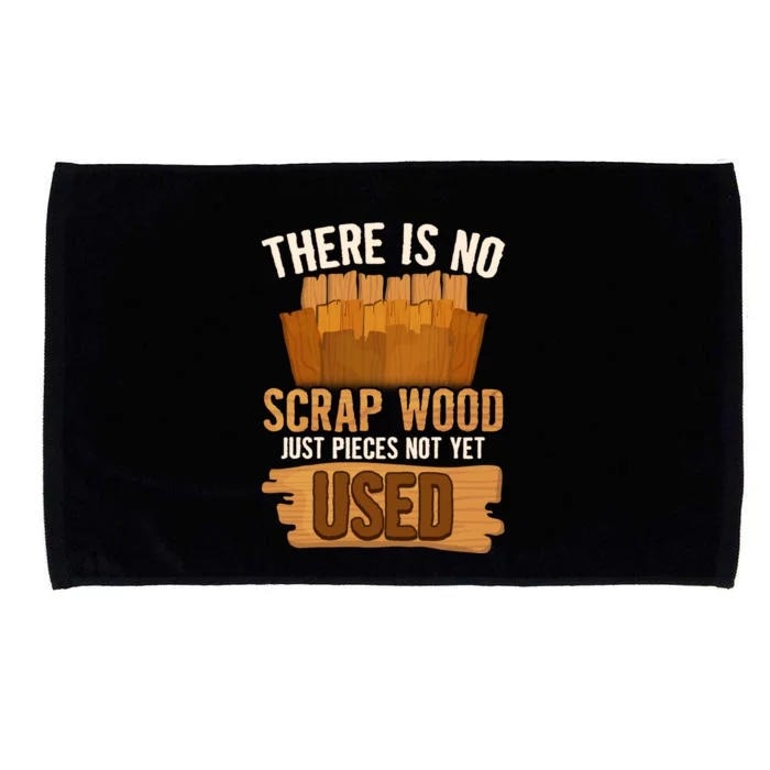 Funny Woodworking And Carpenter Humor And Silly Woodworker Gift Microfiber Hand Towel