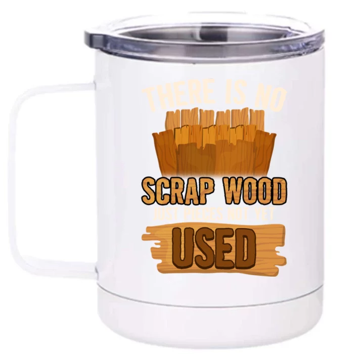 Funny Woodworking And Carpenter Humor And Silly Woodworker Gift Front & Back 12oz Stainless Steel Tumbler Cup