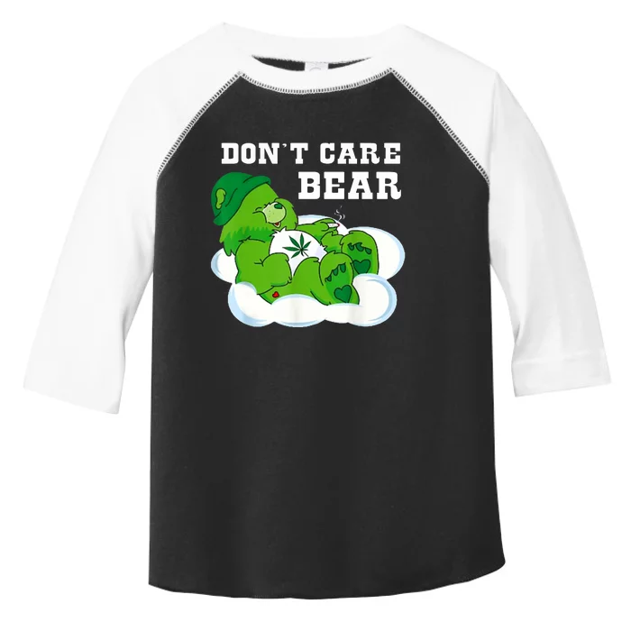 Funny Weed Bear Herb Bear Gift Dont Care Cute Bear Gift Toddler Fine Jersey T-Shirt