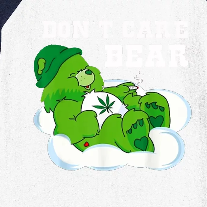 Funny Weed Bear Herb Bear Gift Dont Care Cute Bear Gift Baseball Sleeve Shirt