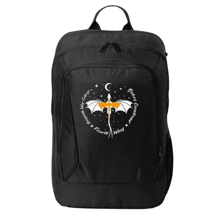 Fourth Wing Basgiath Fantasy Book Romantasy Dragons Yarros City Backpack