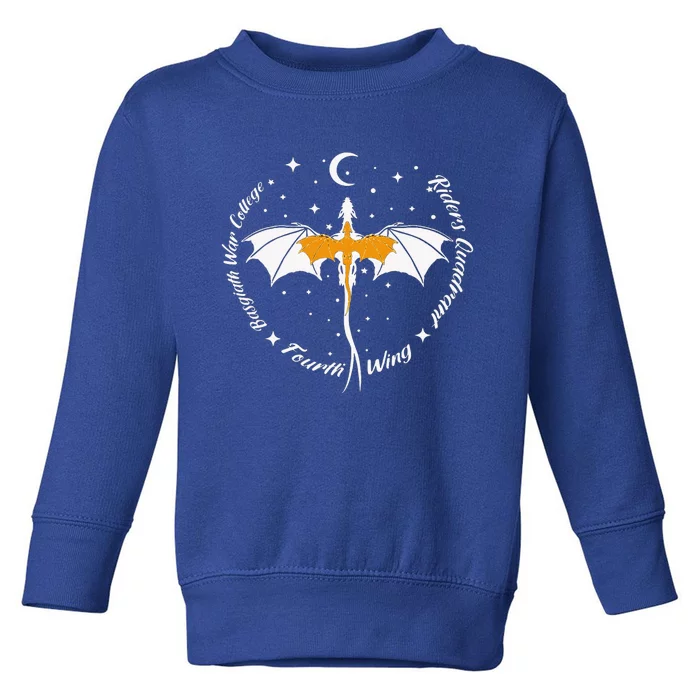 Fourth Wing Basgiath Fantasy Book Romantasy Dragons Yarros Toddler Sweatshirt