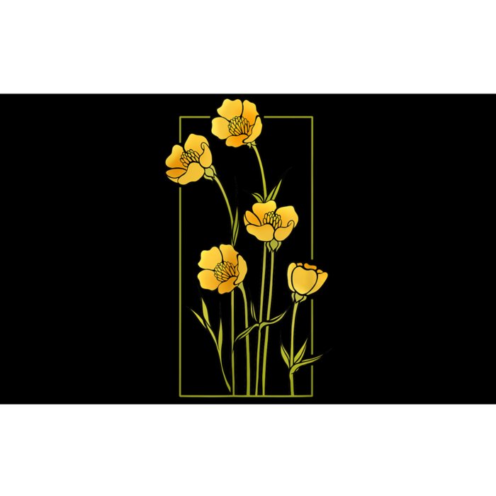 Floral Wildflower Bulbous Crowfoot Buttercup Flower Bumper Sticker