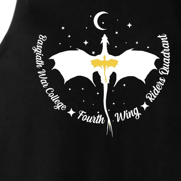 Fourth Wing Basgiath Fantasy Romantasy Dragons Yarros Ladies Tri-Blend Wicking Tank