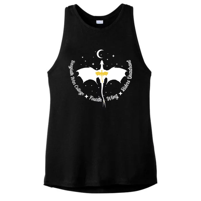 Fourth Wing Basgiath Fantasy Romantasy Dragons Yarros Ladies Tri-Blend Wicking Tank