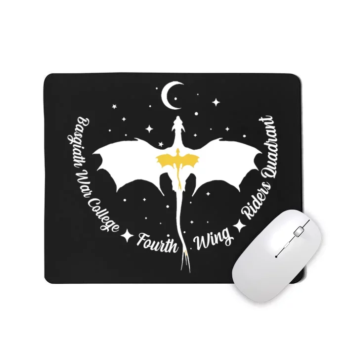 Fourth Wing Basgiath Fantasy Romantasy Dragons Yarros Mousepad