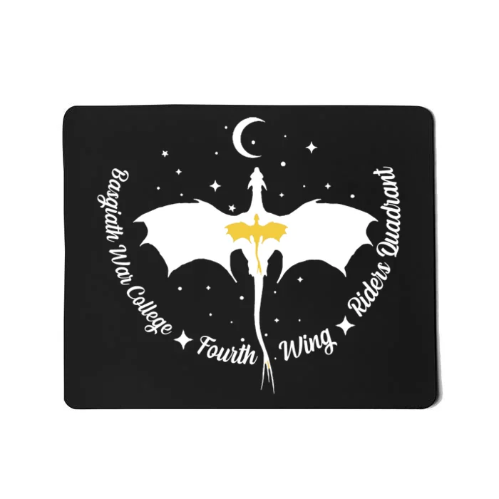 Fourth Wing Basgiath Fantasy Romantasy Dragons Yarros Mousepad