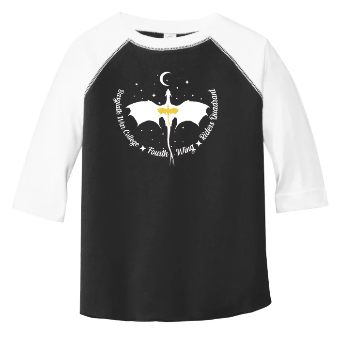 Fourth Wing Basgiath Fantasy Romantasy Dragons Yarros Toddler Fine Jersey T-Shirt