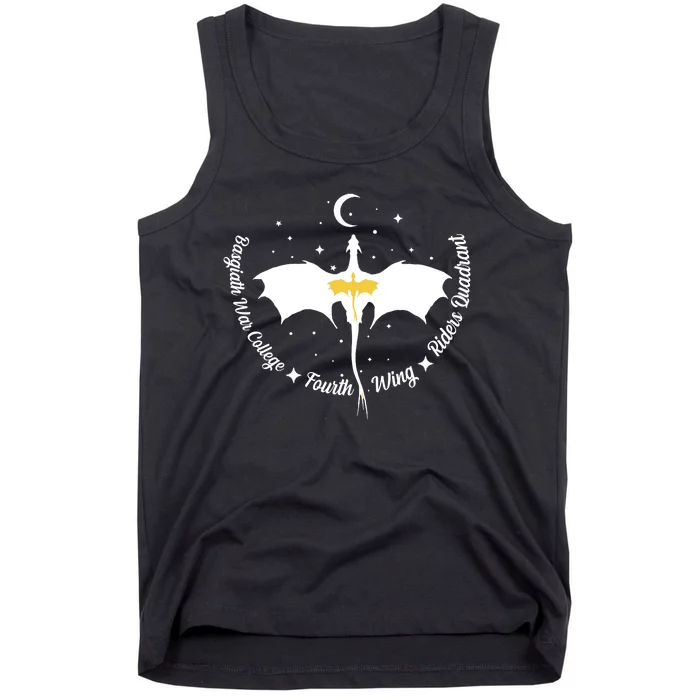 Fourth Wing Basgiath Fantasy Romantasy Dragons Yarros Tank Top