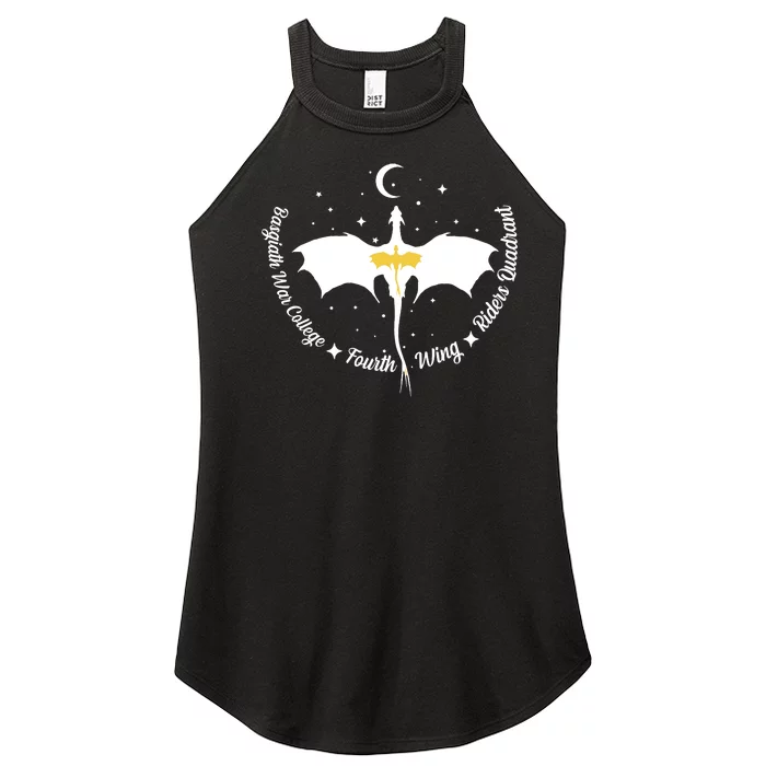 Fourth Wing Basgiath Fantasy Romantasy Dragons Yarros Women’s Perfect Tri Rocker Tank