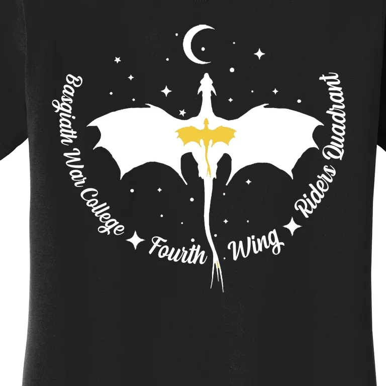 Fourth Wing Basgiath Fantasy Romantasy Dragons Yarros Women's T-Shirt