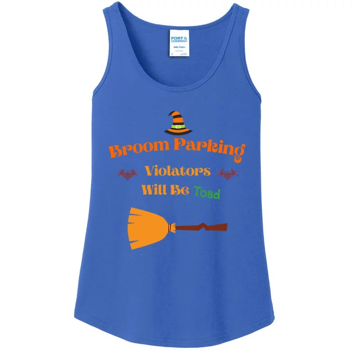 Funny Witch Broom Parking Meaningful Gift Ladies Essential Tank