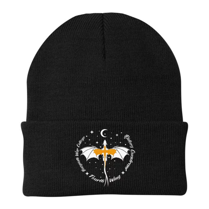 Fourth Wing Basgiath Fantasy Book Romantasy Dragons Yarros Knit Cap Winter Beanie