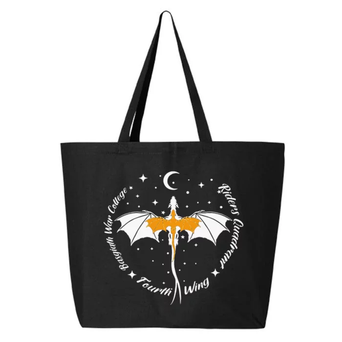 Fourth Wing Basgiath Fantasy Book Romantasy Dragons Yarros 25L Jumbo Tote