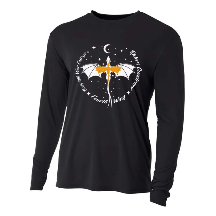 Fourth Wing Basgiath Fantasy Book Romantasy Dragons Yarros Cooling Performance Long Sleeve Crew