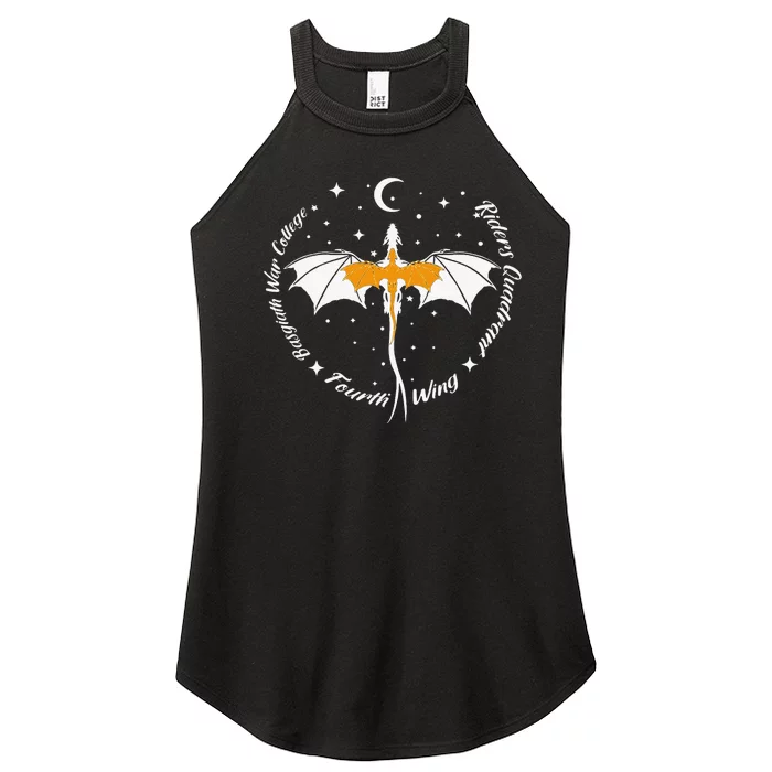 Fourth Wing Basgiath Fantasy Book Romantasy Dragons Yarros Women’s Perfect Tri Rocker Tank